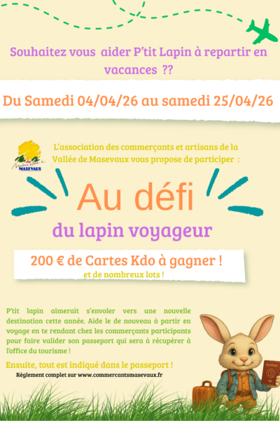 défi lapin voyageur