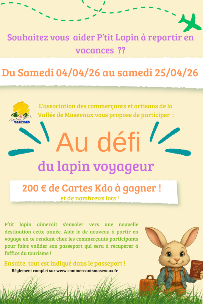 défi lapin voyageur